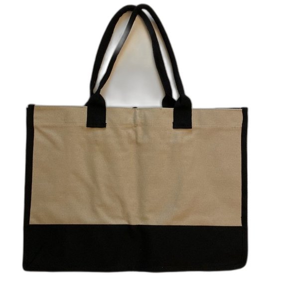 Aricsen Embroidery Reusable Canvas Tote Bag Taurus Black / Brown NWOT - Picture 2 of 6